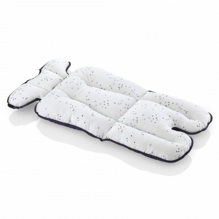 Ora mesei - Saltea cu doua fete pentru carucior si scaun de masa Dots BabyJem