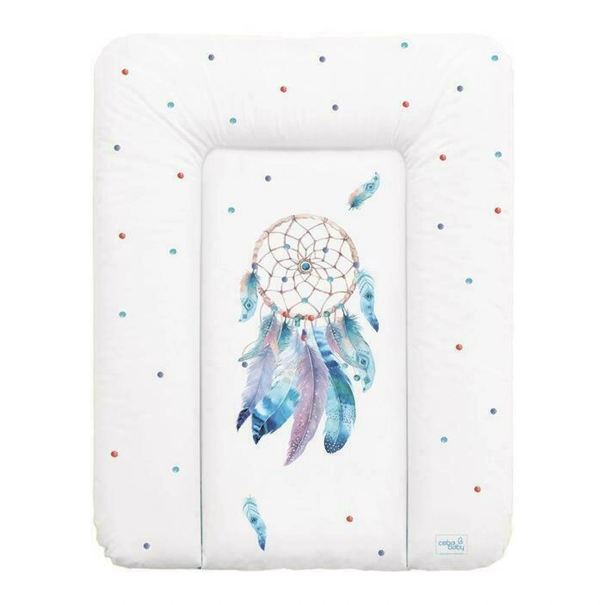 Saltelute de infasat - Saltea de infasat, Ceba Baby, 70 x 50 cm, Dream Catcher, Alb/Albastru