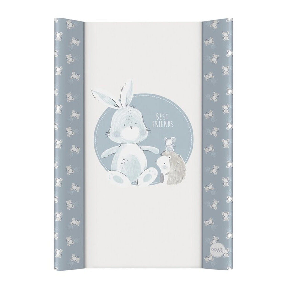 Saltelute de infasat - Saltea de infasat, Ceba Baby, Basic, 50x70 cm, Atasabila la patut, Fara BPA, 0 luni+, Friends