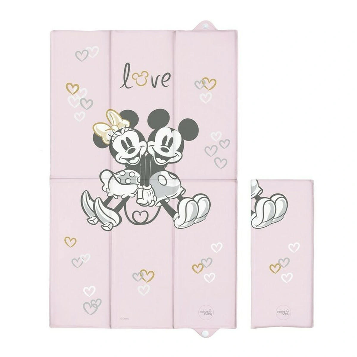 Saltelute de infasat - Saltea de infasat, Ceba Baby, Disney, Pliabila, 50 x 80 cm, Minnie & Mickey Pink