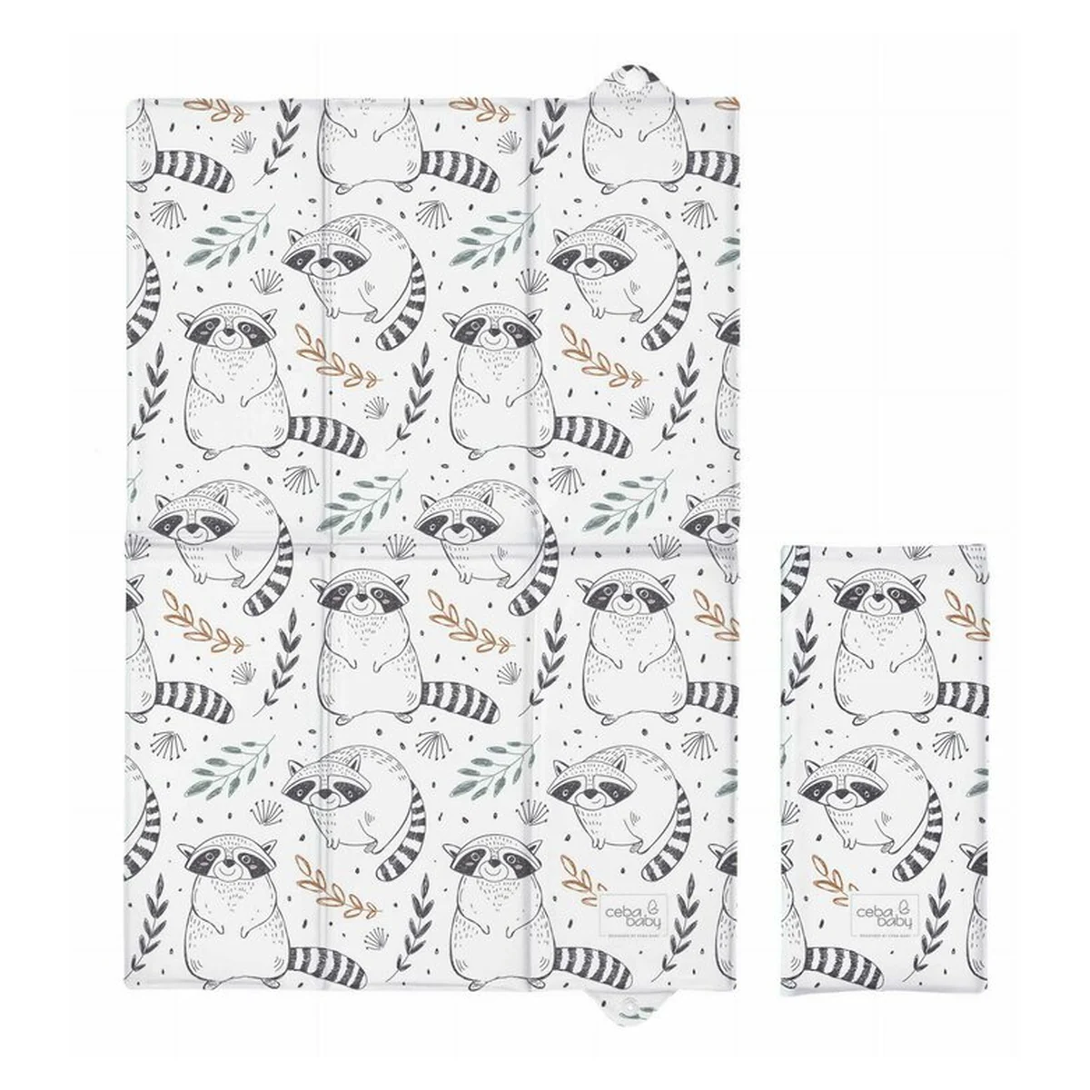 Saltelute de infasat - Saltea de infasat, Ceba Baby, Pliabila, 60 x 40 cm, Raccoon