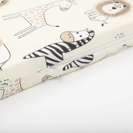 Saltea patut bebe, New Baby, Teddy Bear, Din spuma, Cu husa detasabila, 120x60x5 cm, 0 luni+, Multicolor [2]