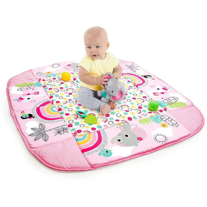 Salteluta de activitati 5 in 1 Gym & Ball Pit Rainbow Tropics [24]