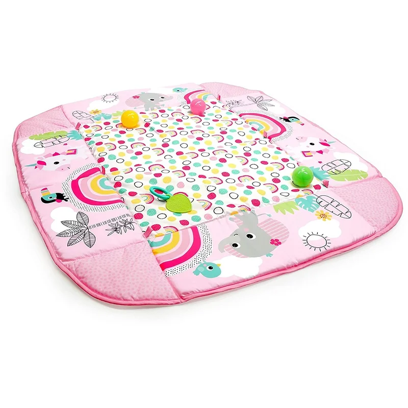 Salteluta de activitati 5 in 1 Gym & Ball Pit Rainbow Tropics [23]