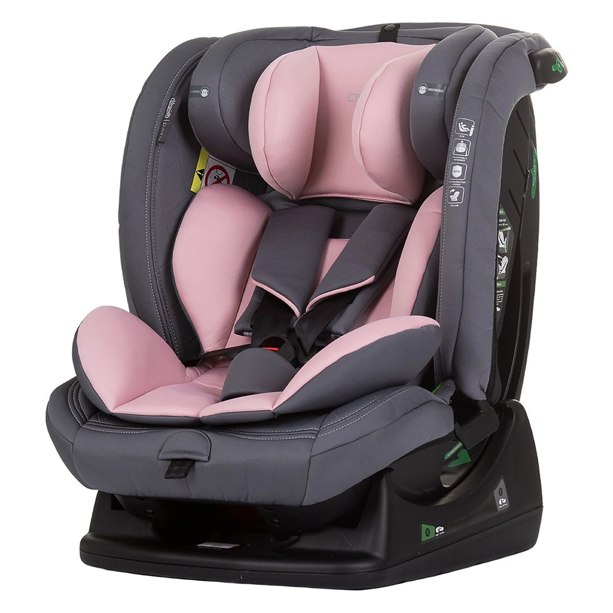 Scaune auto grupa 40-150 cm (0-36 kg) - Scaun auto Chipolino Aviato I-Size 40-150 cm flamingo