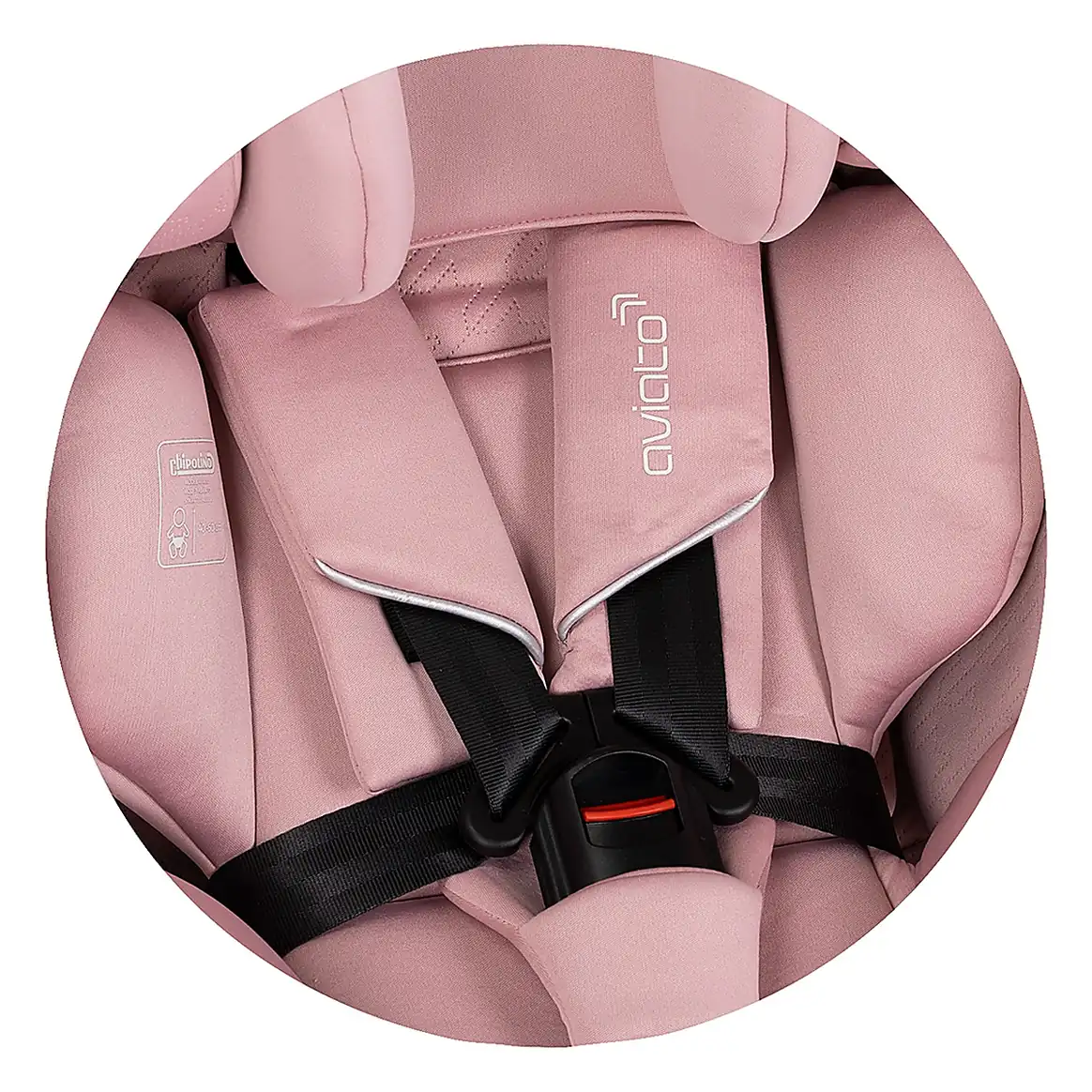 Scaun auto Chipolino Aviato I-Size 40-150 cm, Pink marshmallow 12 ani [9]