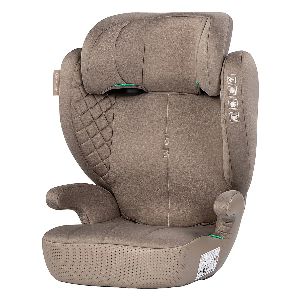 Scaune auto grupa 100-150 cm (15-36 kg) - Scaun auto Chipolino Cyber I-Size 100-150 cm, Latte