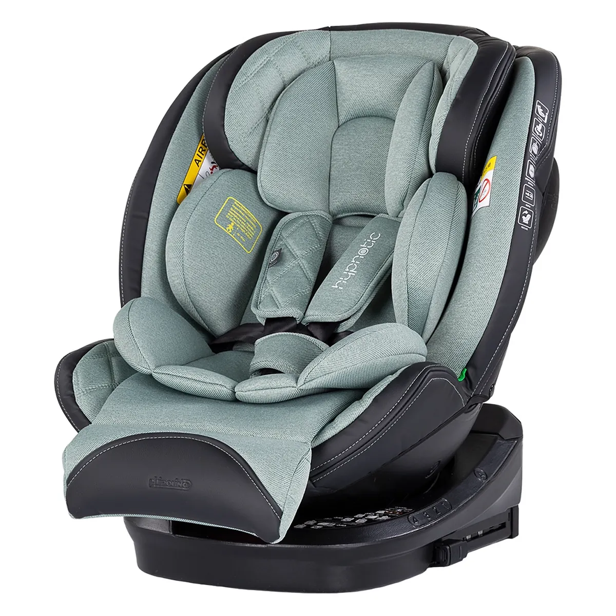 Scaune auto grupa 40-150 cm (0-36 kg) - Scaun auto Chipolino Hypnotic I-Size 40-150 cm cu sistem Isofix si sezut rotativ basil