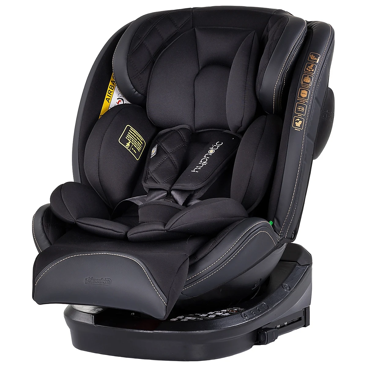 Scaune auto - Scaun auto Chipolino Hypnotic I-Size 40-150 cm cu sistem Isofix si sezut rotativ blackberry 12 ani