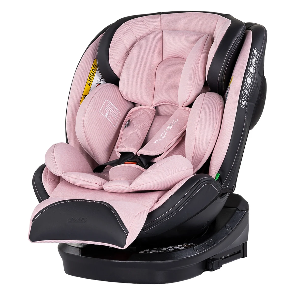 Scaune auto grupa 40-150 cm (0-36 kg) - Scaun auto Chipolino Hypnotic I-Size 40-150 cm cu sistem Isofix si sezut rotativ pink marshmallow