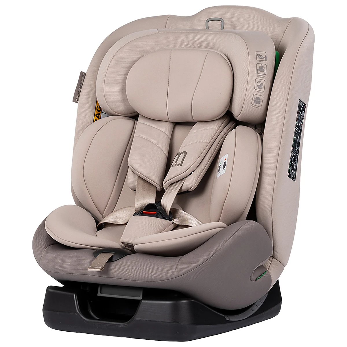 Scaune auto grupa 40-150 cm (0-36 kg) - Scaun auto Chipolino Mondial I-Size 40-150 cm, Latte 12 ani