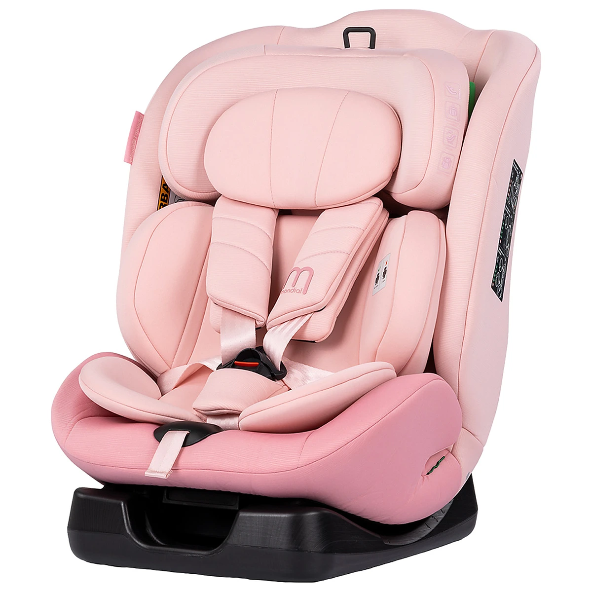 Scaune auto grupa 40-150 cm (0-36 kg) - Scaun auto Chipolino Mondial I-Size 40-150 cm, Powder pink 12 ani
