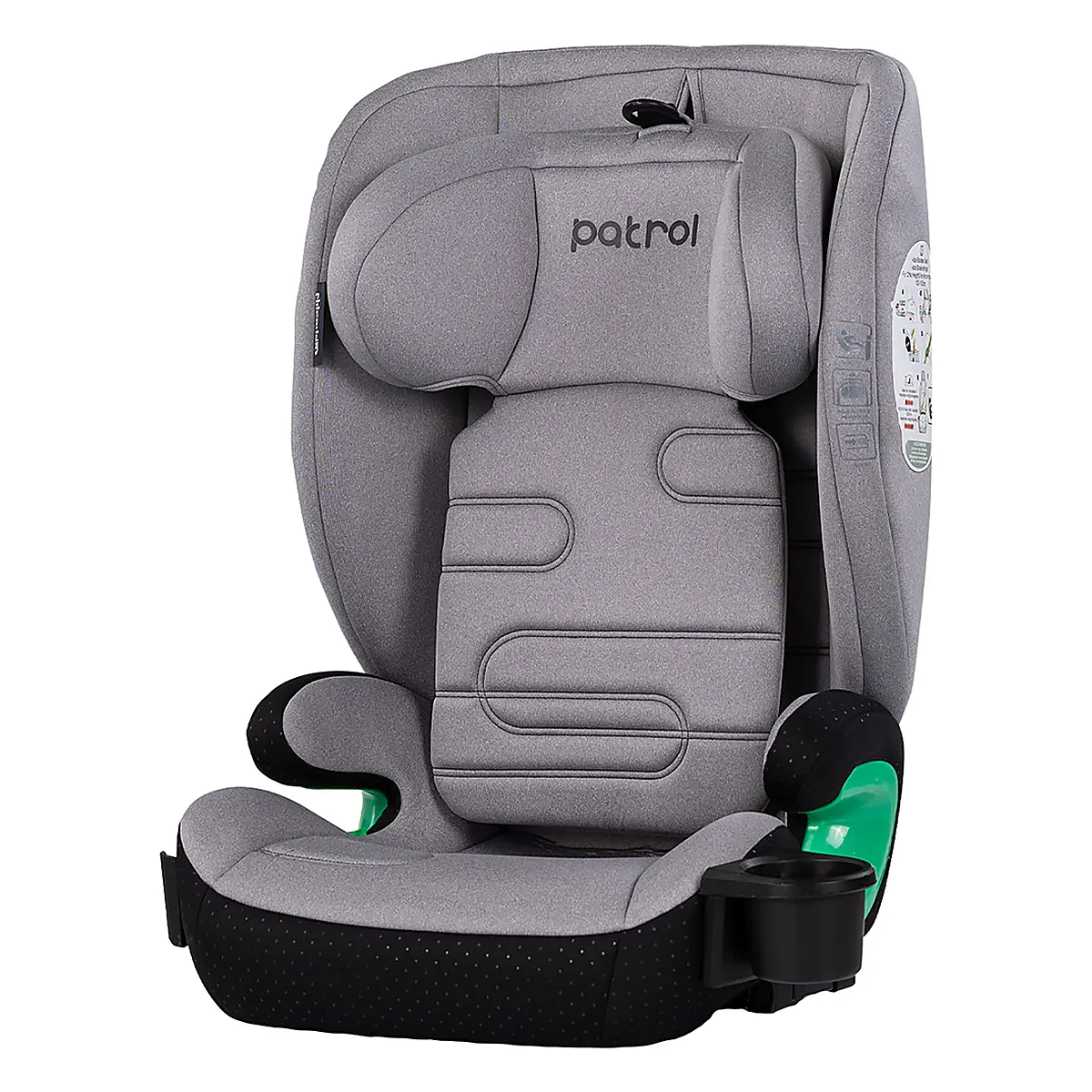 Scaune auto - Scaun auto Chipolino Patrol I-Size 100-150 cm cu sistem Isofix, Platinum