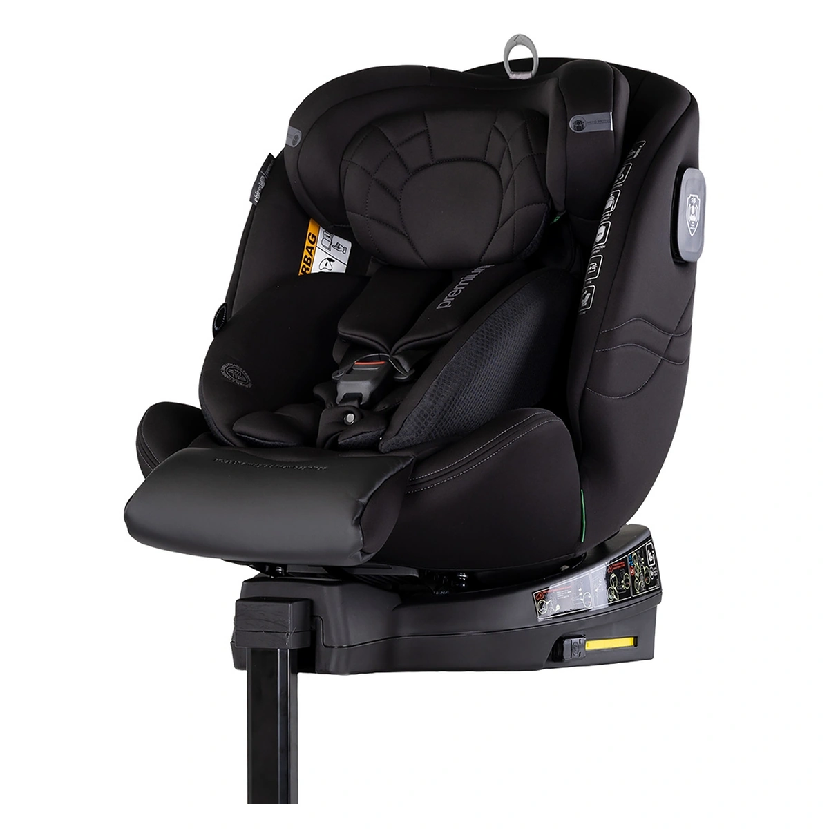 Scaune auto grupa 40-150 cm (0-36 kg) - Scaun auto Chipolino Premium I-Size 40-150 cm cu sistem Isofix, Blackberry - Negru