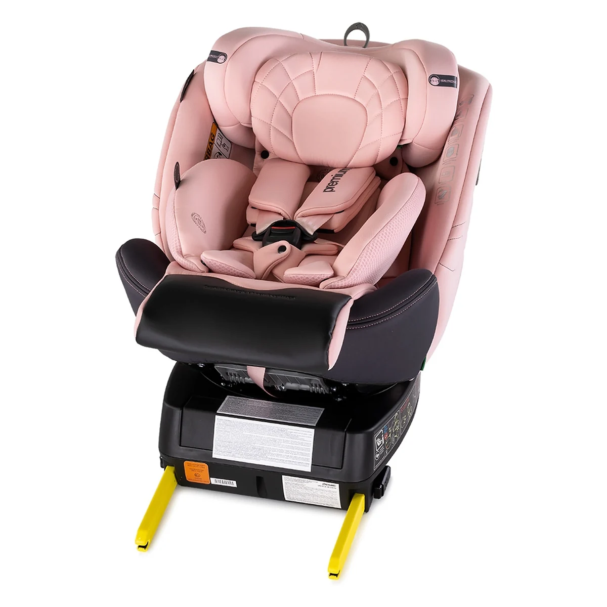 Scaun auto Chipolino Premium I-Size 40-150 cm cu sistem Isofix, Pink marshmallow - Roz 12 ani [9]