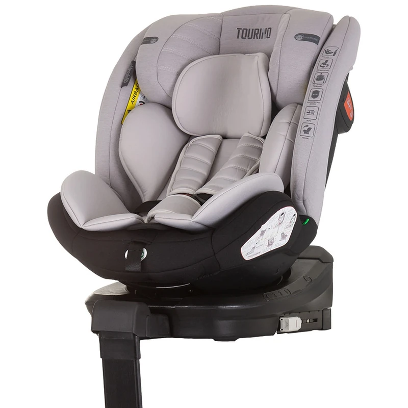 Scaune auto grupa 40-150 cm (0-36 kg) - Scaun auto Chipolino Tourino Isofix Ash grey