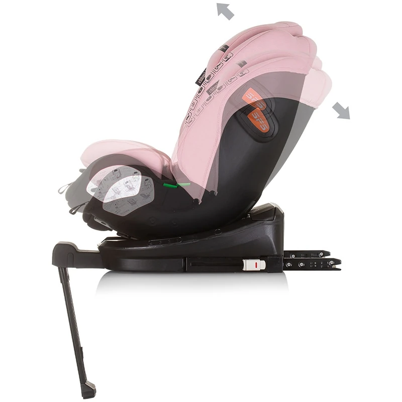Scaun auto Chipolino Tourino Isofix Roz flamingo [6]