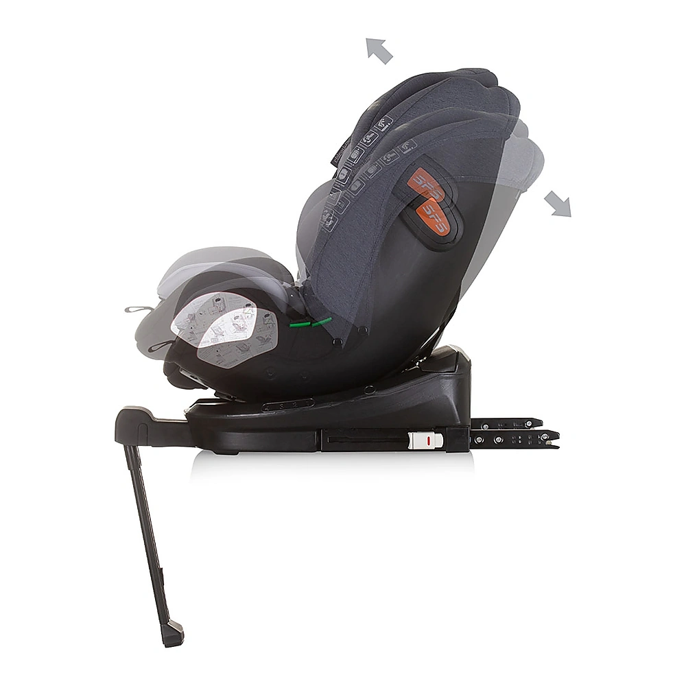 Scaun auto Chipolino Tourino Isofix Grey mix [4]