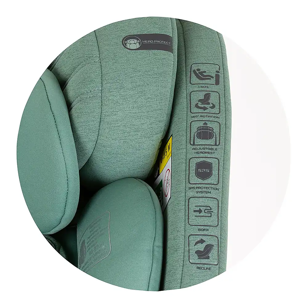 Scaun auto Chipolino Tourino Isofix Pastel green [13]