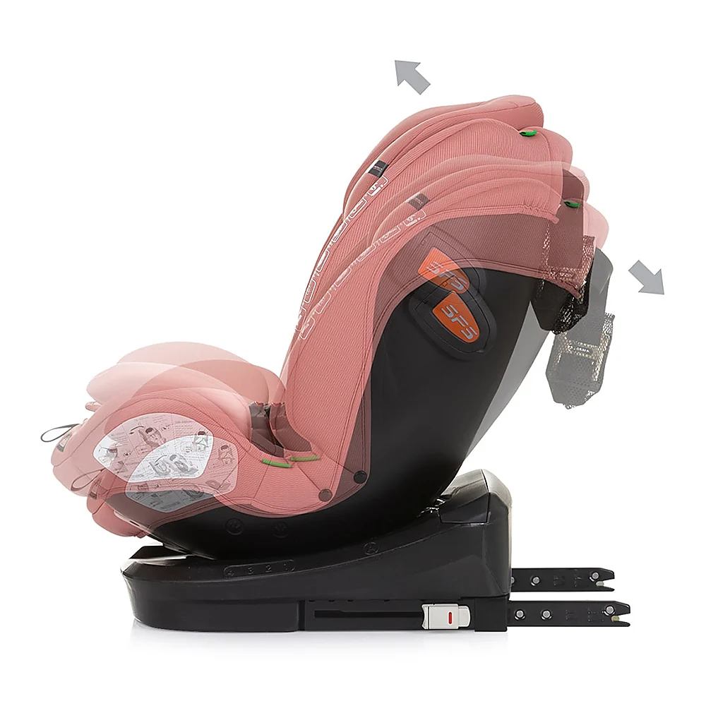 Scaun auto Chipolino Volare Isofix Flamingo [4]