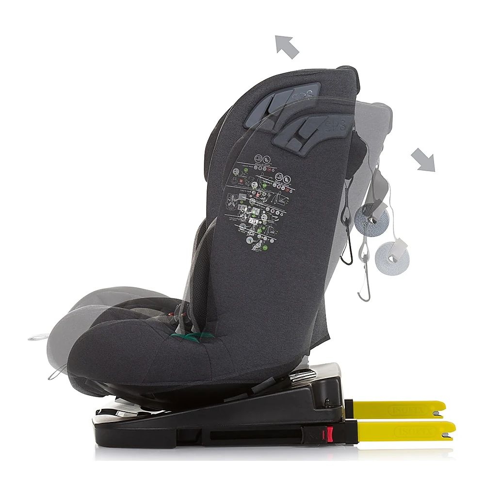 Scaun auto Chipolino X Factor I-Size 40-150 cm granite cu sistem Isofix [4]
