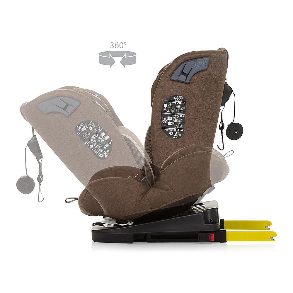 Scaun auto Chipolino X Factor I-Size 40-150 cm macadamia cu sistem Isofix [5]