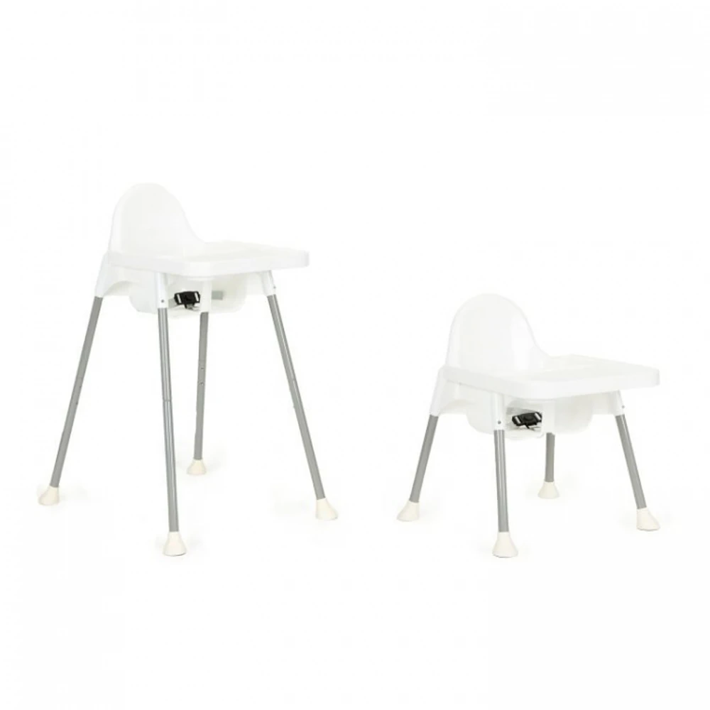 Ora mesei - Scaun de masa 2 in 1 pentru copii Ecotoys - Alb