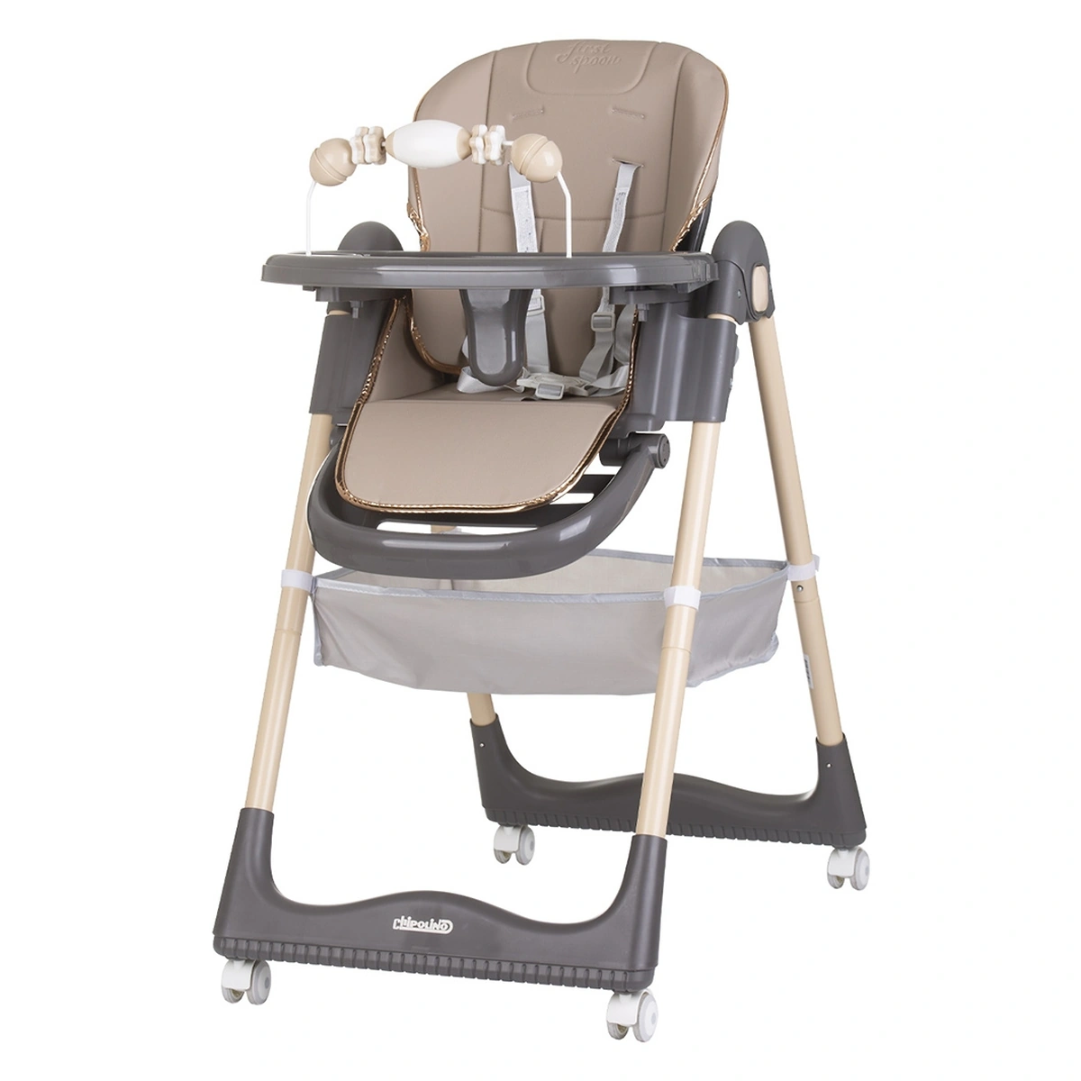 Scaune de masa - Scaun de masa Chipolino First Spoon macadamia