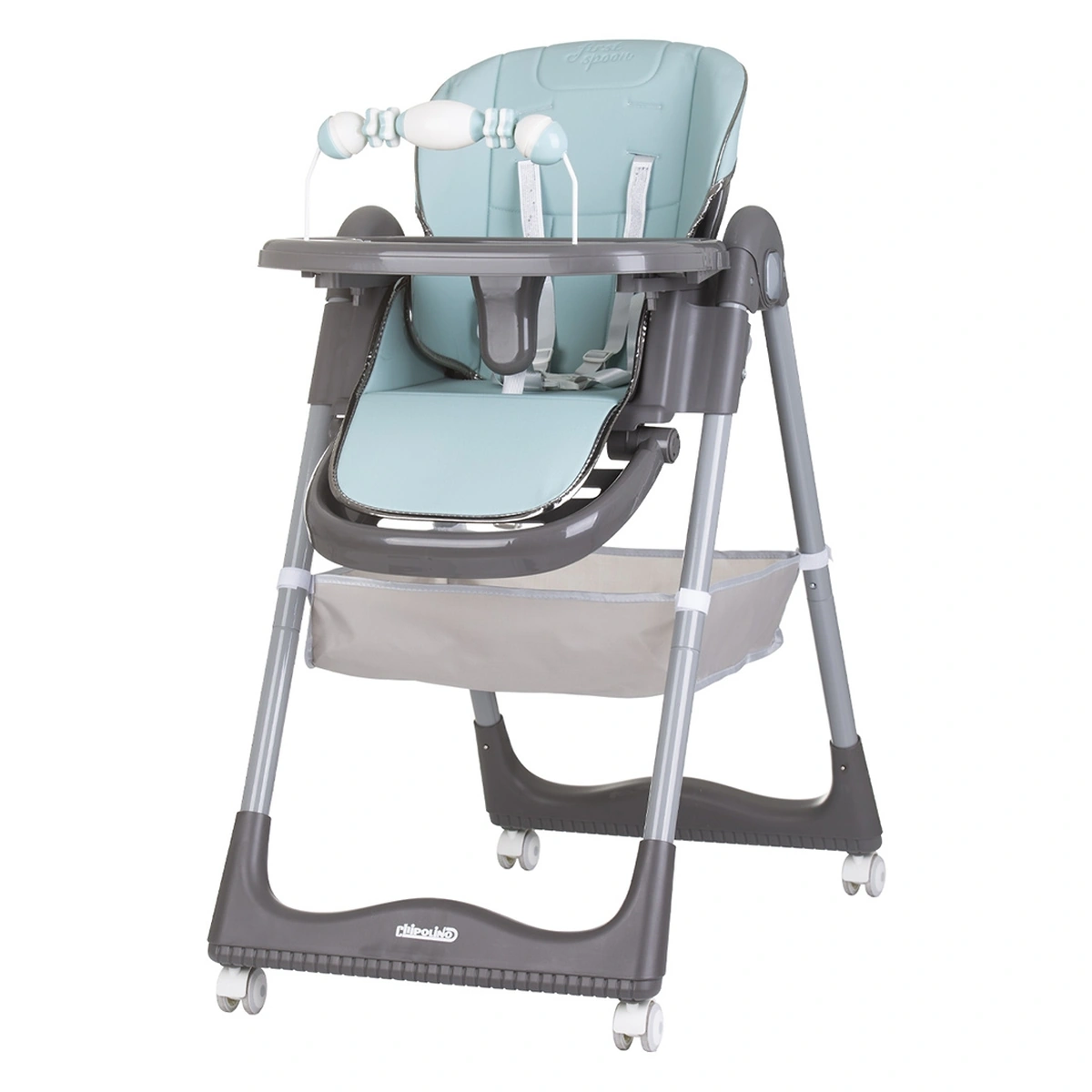 Scaune de masa - Scaun masa bebelusi Chipolino First Spoon teal 6-15 kg