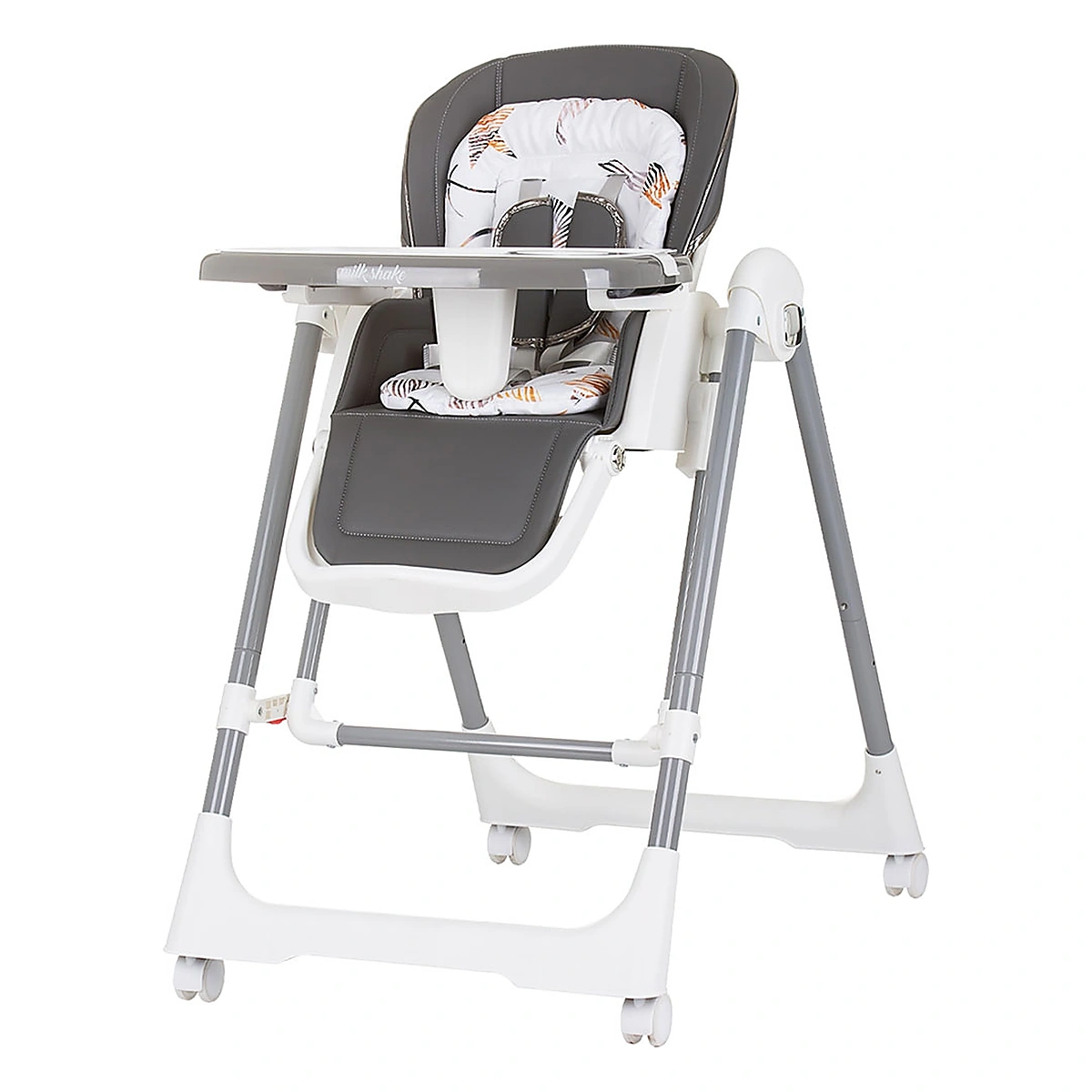 Ora mesei - Scaun de masa Chipolino Milk Shake 2 in 1, Ash grey