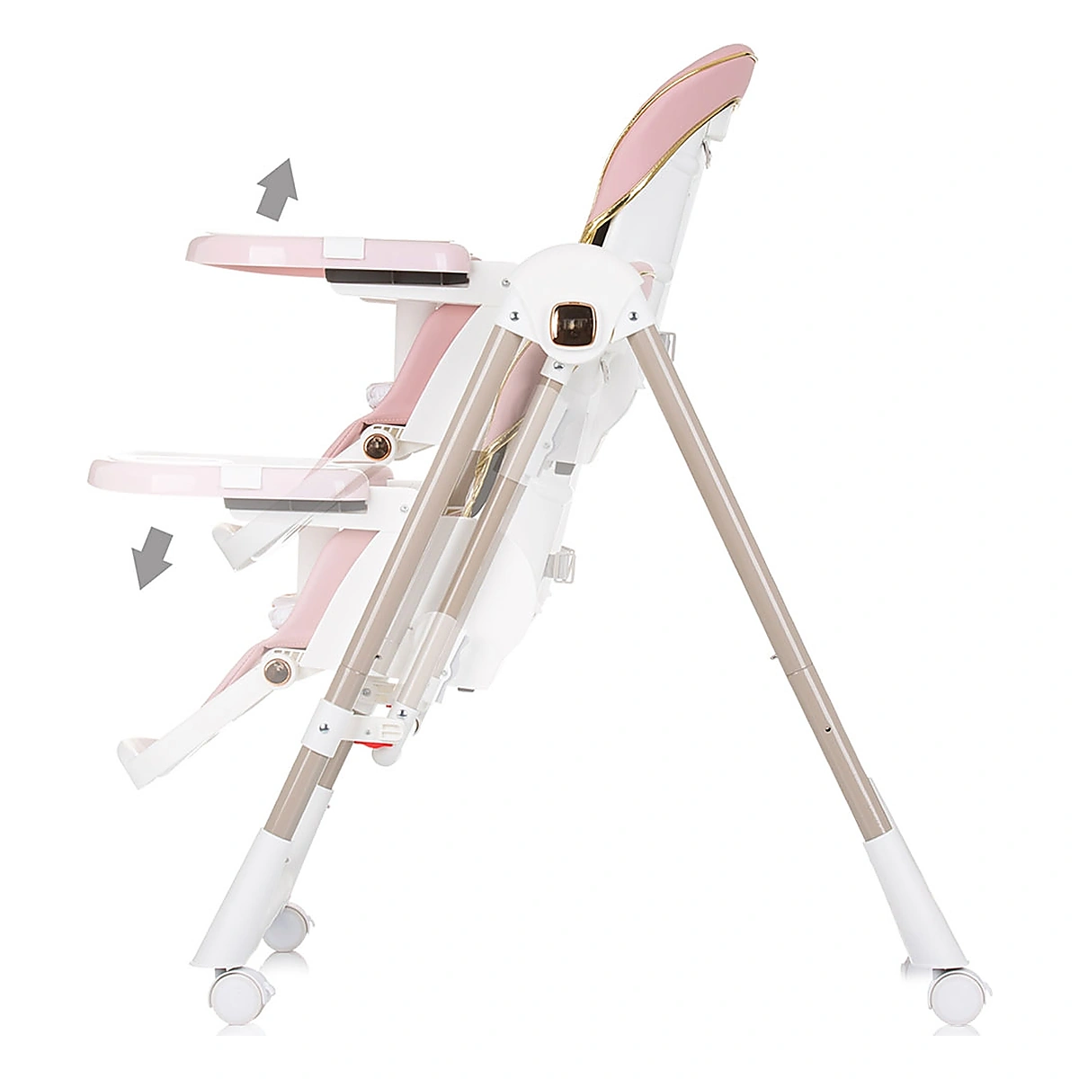 Scaun de masa Chipolino Milk Shake 2 in 1, Flamingo 6 luni [4]