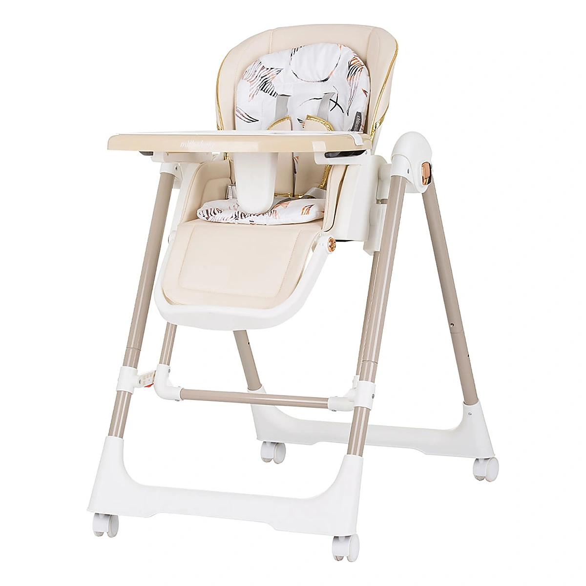 Ora mesei - Scaun de masa Chipolino Milk Shake 2 in 1, Macadamia