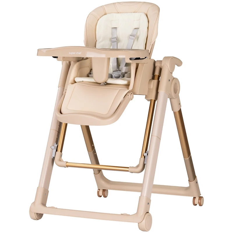 Ora mesei - Scaun de masa Chipolino Super Chef 2 in 1, Tiramisu