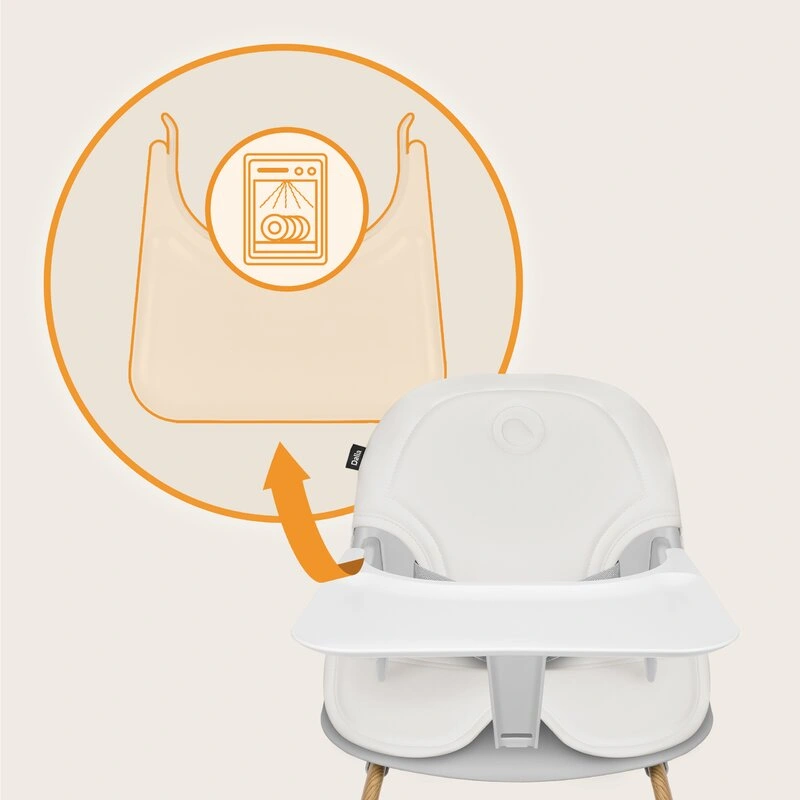 Scaun de masa, Lionelo, Dalia, 2 in 1, Transformabil, Gri [23]