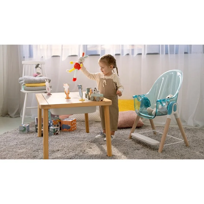 Lionelo - Scaun de masa Maya, 2 in 1, Transformabil, 3 pozitii de inclinare, Conform cu standardele europeane de securitate EN14988, EN12790, White [25]