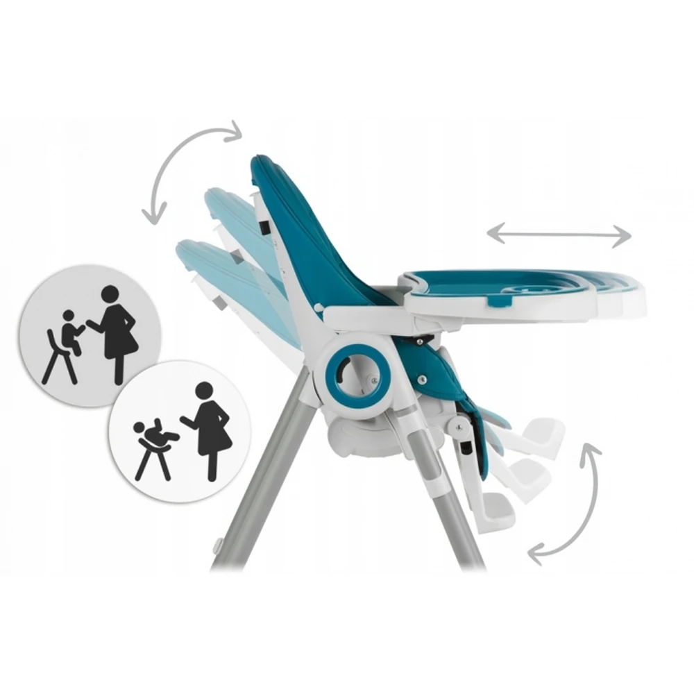Scaun de masa multifunctional Nukido Belo - Albastru inchis [2]