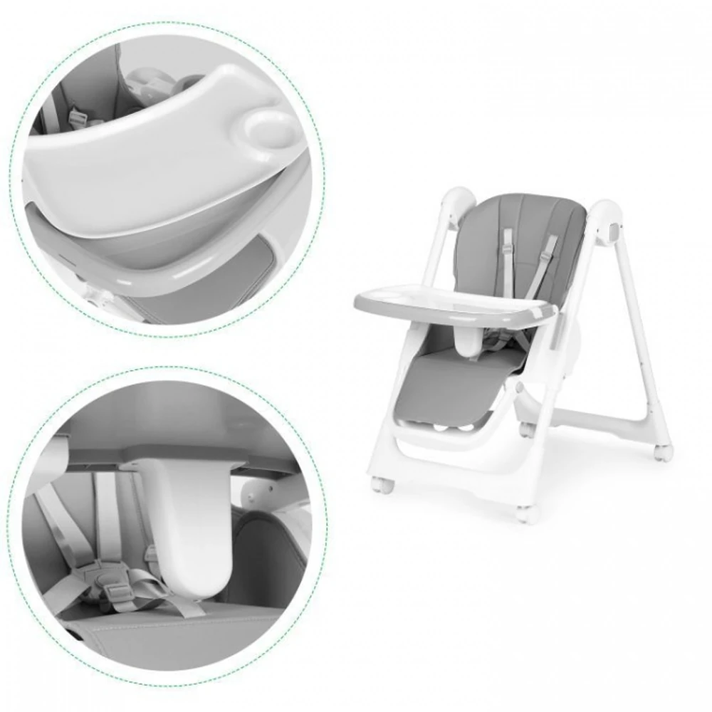 Scaun de masa pentru copii Ecotoys - Gri inchis [4]