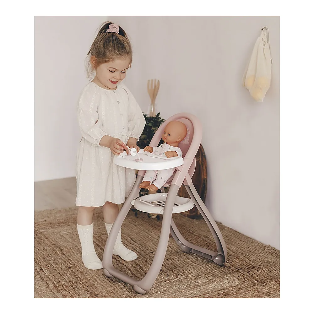 Scaun de masa pentru papusi Smoby Baby Nurse maro [4]