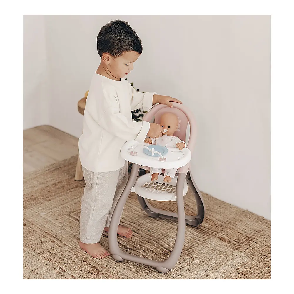 Scaun de masa pentru papusi Smoby Baby Nurse maro [6]