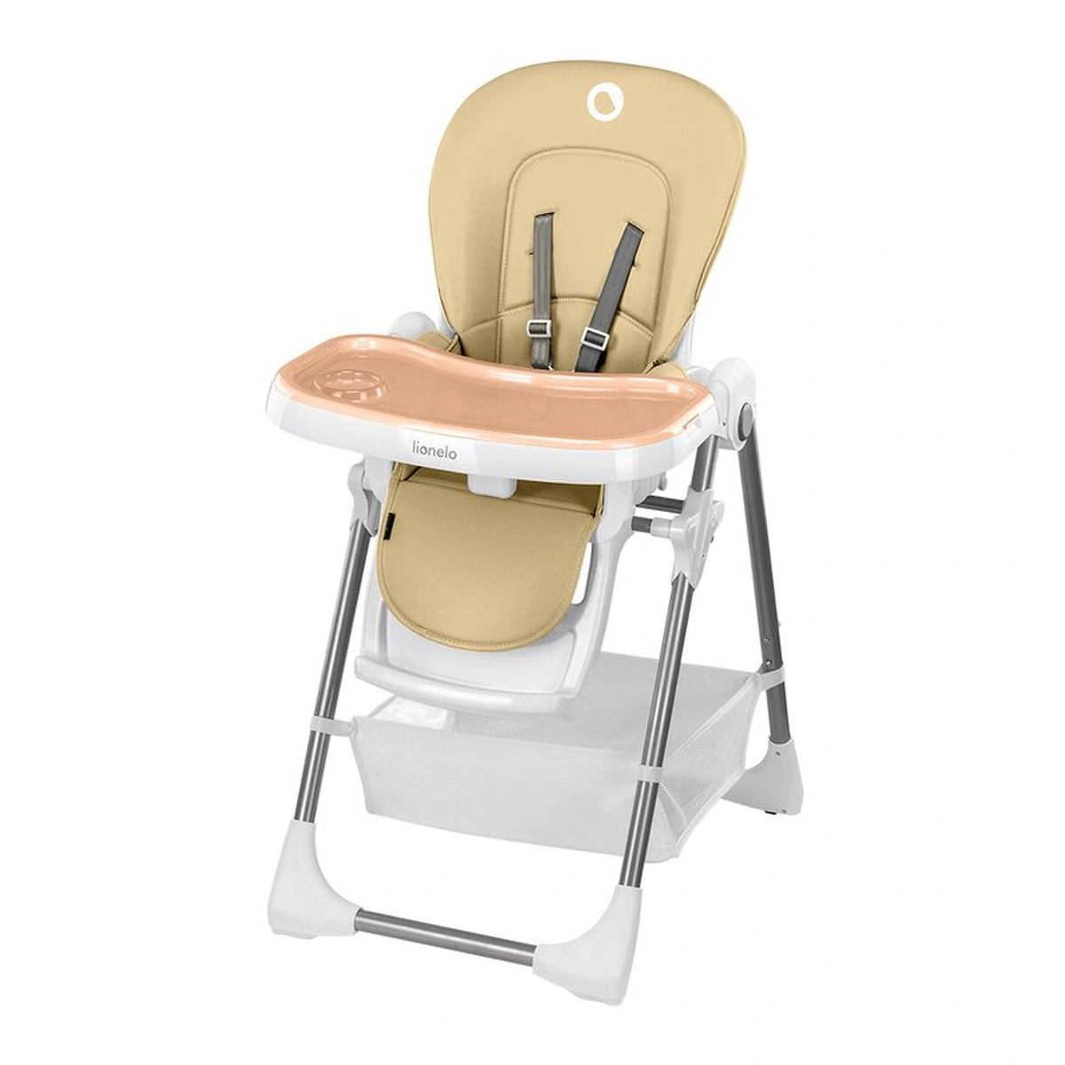 Ora mesei - Lionelo - Scaun de masa Reglabil, 6 Pozitii pe inaltime, Spatar reglabil in 3 pozitii, Linn Plus din metal, Conform cu standardul europeane de securitate EN14988, Gri