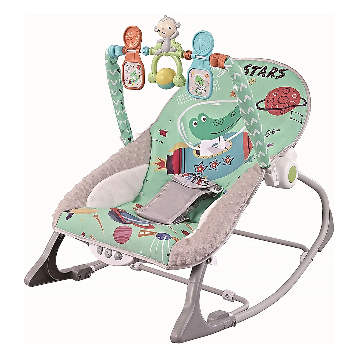 Balansoare si leagane bebelusi - Scaunel balansoar Chipolino Baby Spa, Green