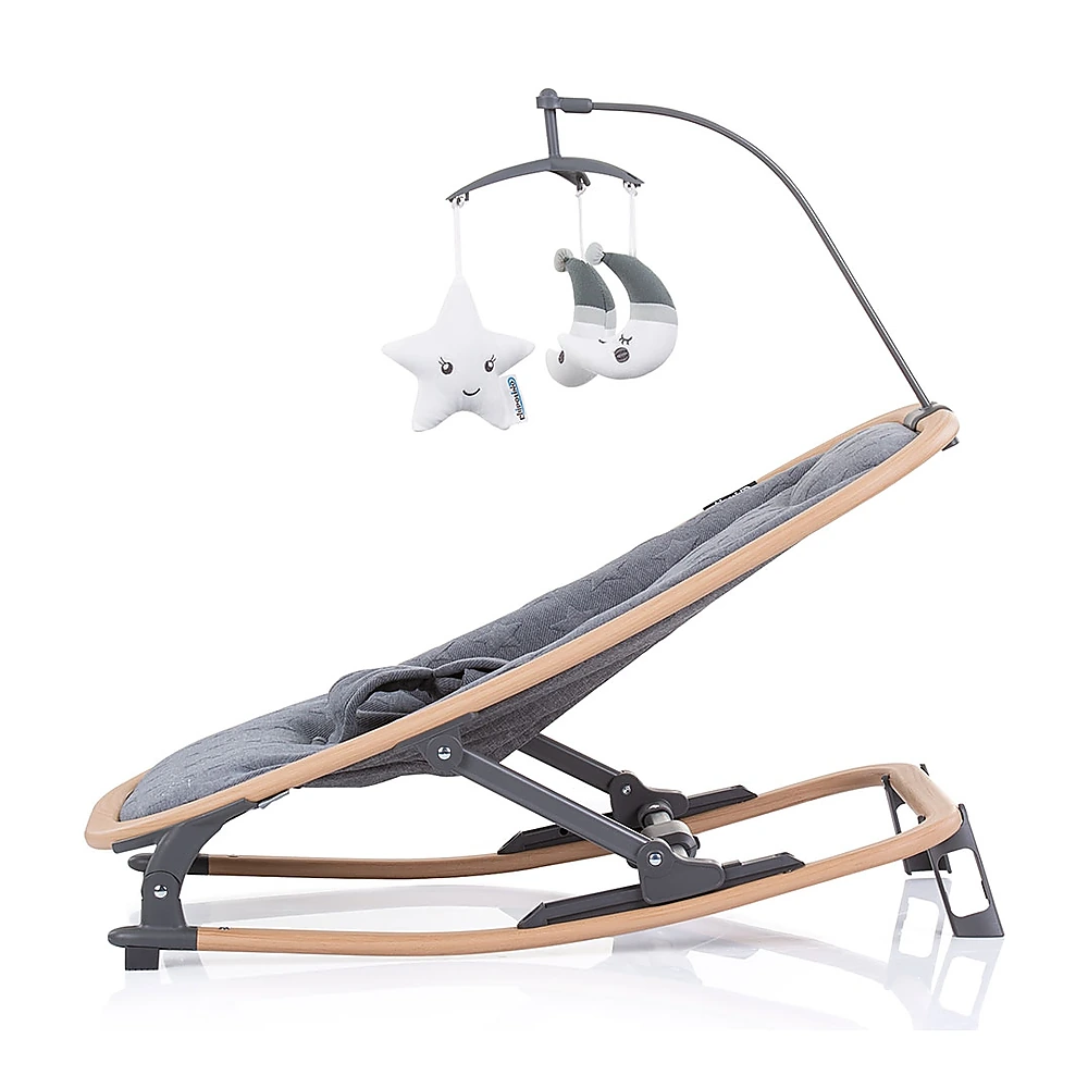 Scaunel balansoar Chipolino Velvet graphite wood [3]