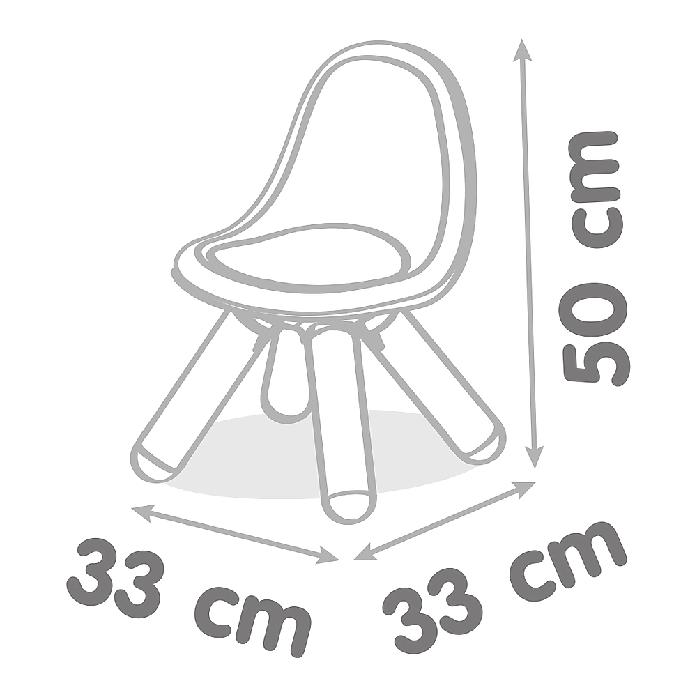 Scaunel cu spatar pentru copii Smoby albastru [1]