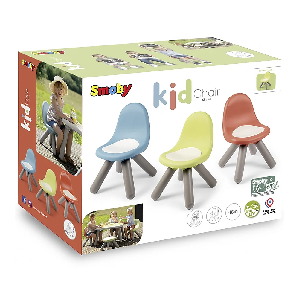 Scaunel cu spatar pentru copii Smoby Life, Verde [6]