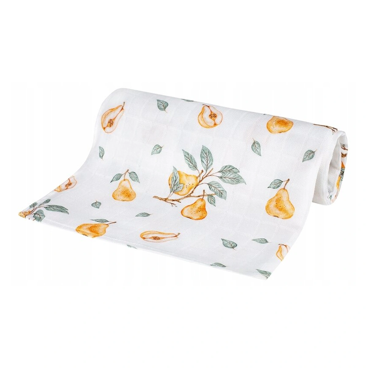 Museline si scutece - Scutec din bambus, Bocioland, Pears, 75x75 cm, Multicolor