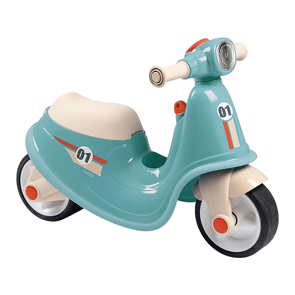 Masinute de impins pentru copii - Scuter Smoby Scooter Ride-On albastru