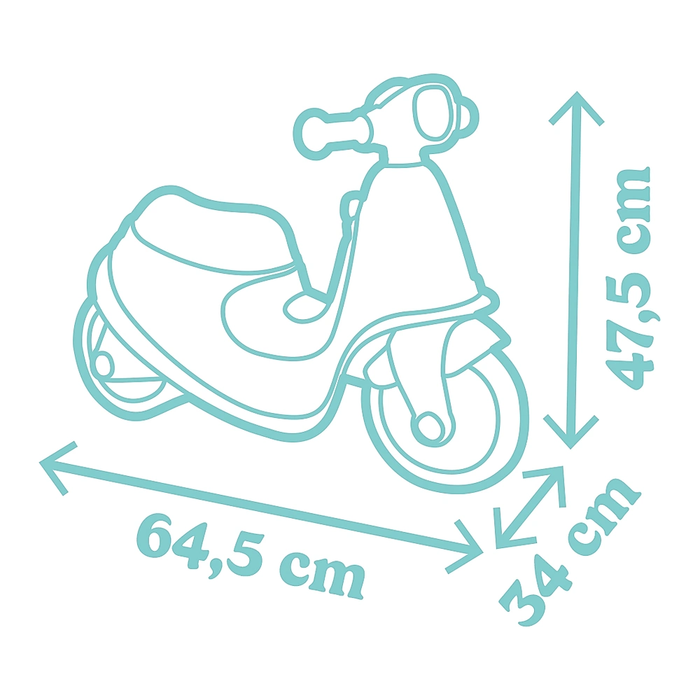 Scuter Smoby Scooter Ride-On albastru [1]