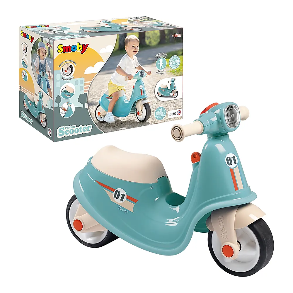 Scuter Smoby Scooter Ride-On albastru [11]