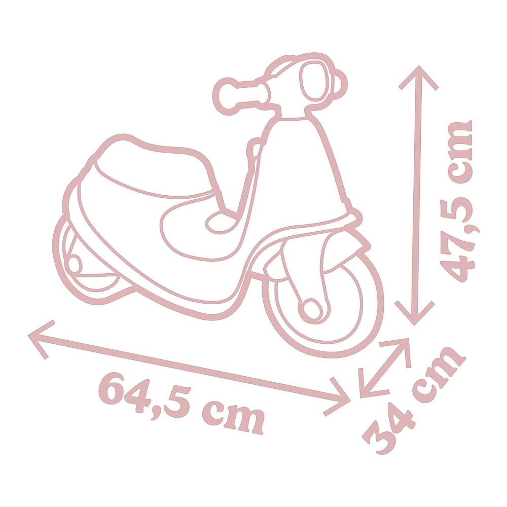 Scuter Smoby Scooter Ride-On roz [1]