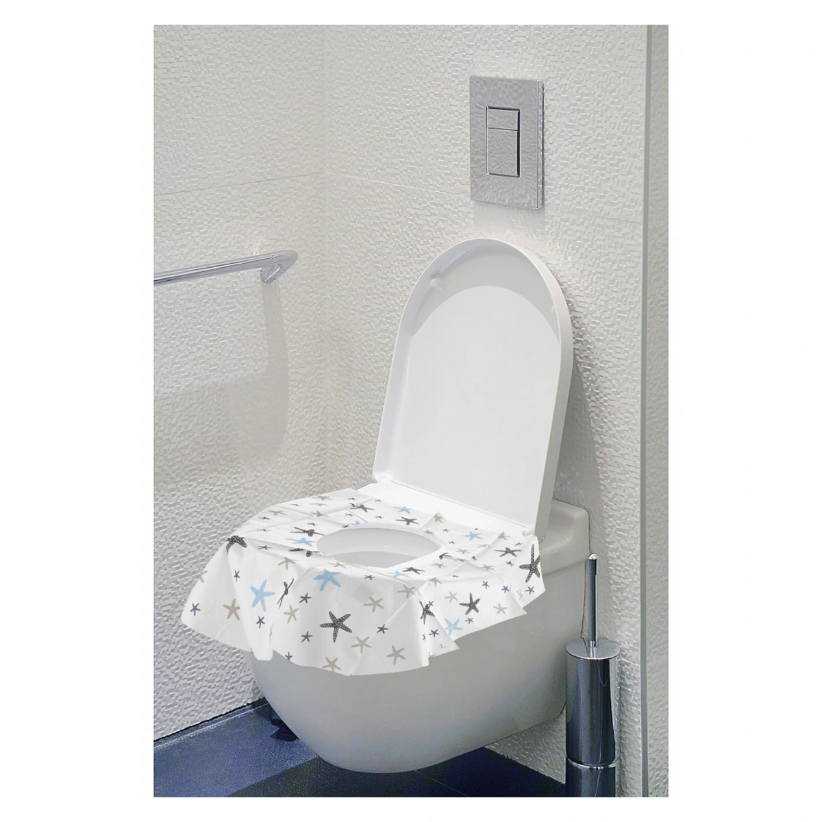 Olite si reductoare toaleta - Set 10 protectii igienice de unica folosinta pentru colac toaleta BabyJem